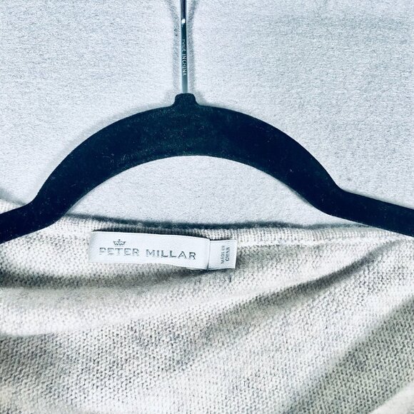 Peter Millar Cashmere Sweater Womens S Gray Knit Shall Sleeveless Crop - Picture 4 of 11